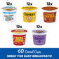 General Mills mature-themed Pack Assorted Cup Cereal, 60 Count, Pack of 1