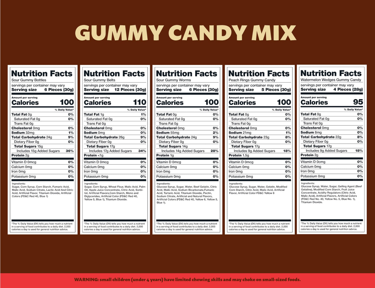 ILIKE! Gummy Candy Bulk Mix - Sour & Sweet Assorted Candies, 2 Pound Bag
