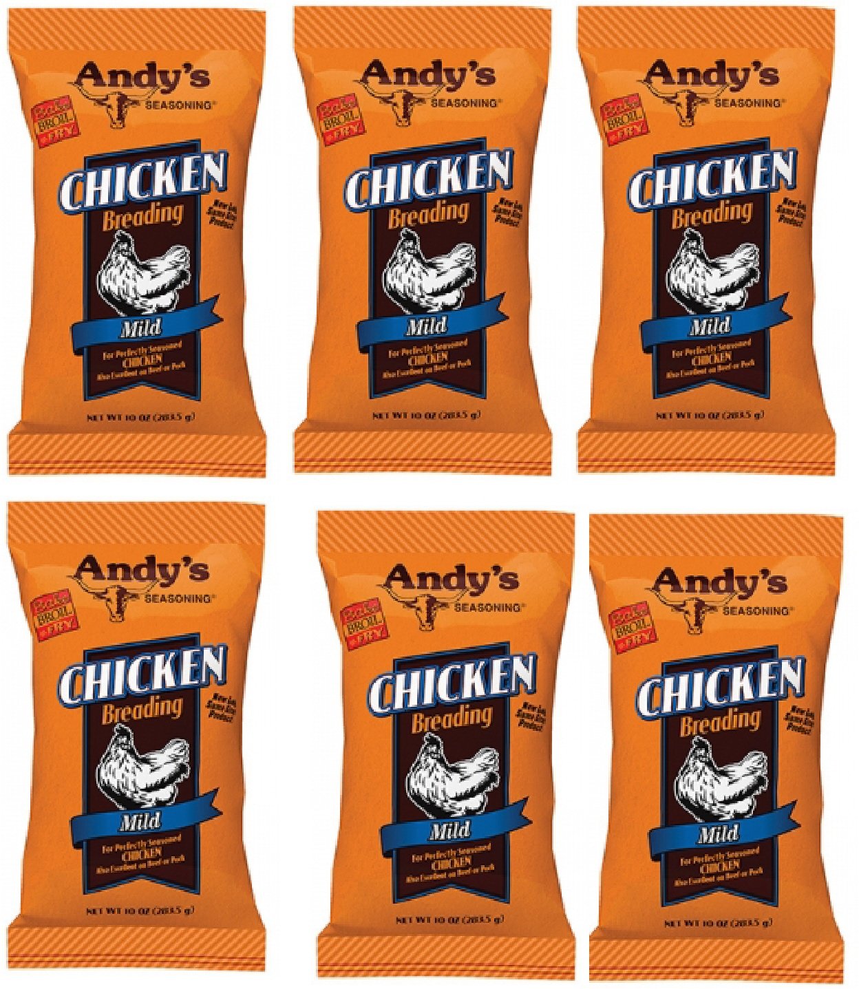Andys Seasoning Mild Chicken Breading (Pack of 6)