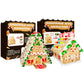 2 Pack Gingerbread Cookie House Kit - (1.1 Lbs and 1.6 Lbs) - Easy to Decorate - Includes Everything Needed to Assemble and Deco