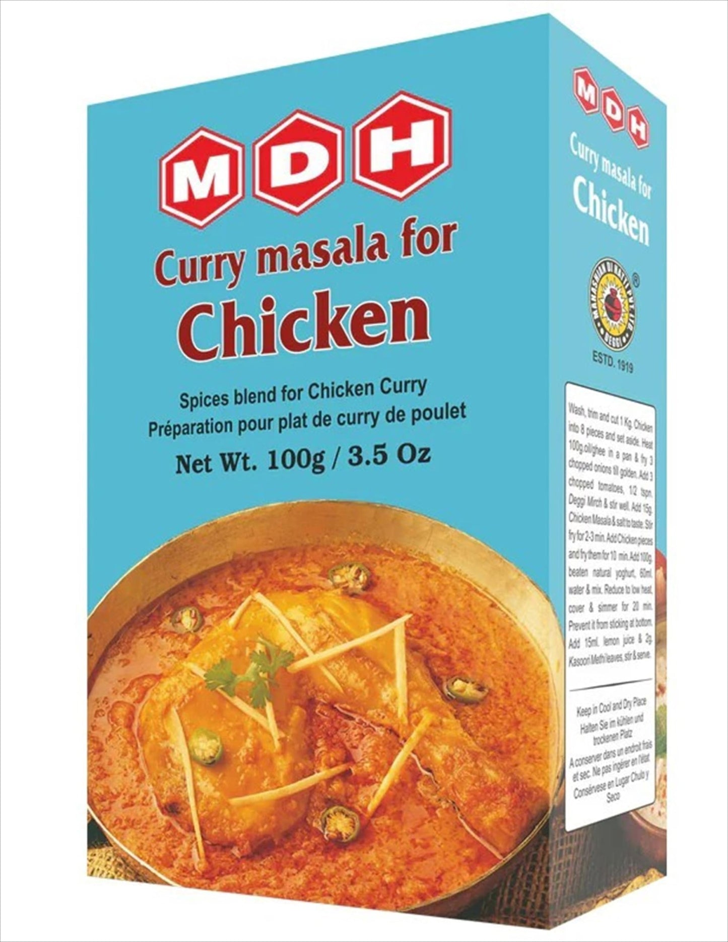 Mdh Chicken Masala, 100G / 115G (Weight May Vary)