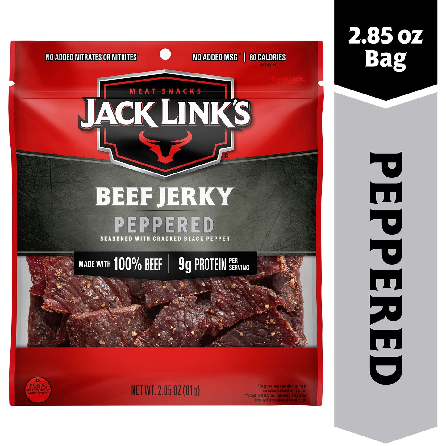 Beef Jerky Peppered 2.85 (Pack Of 8)