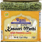 Rani Fenugreek Leaves Dried (Kasoori Methi) 3.5oz (100g) PET Jar ~ All Natural | Vegan | Gluten Friendly | NON-GMO | Kosher | Indian Origin