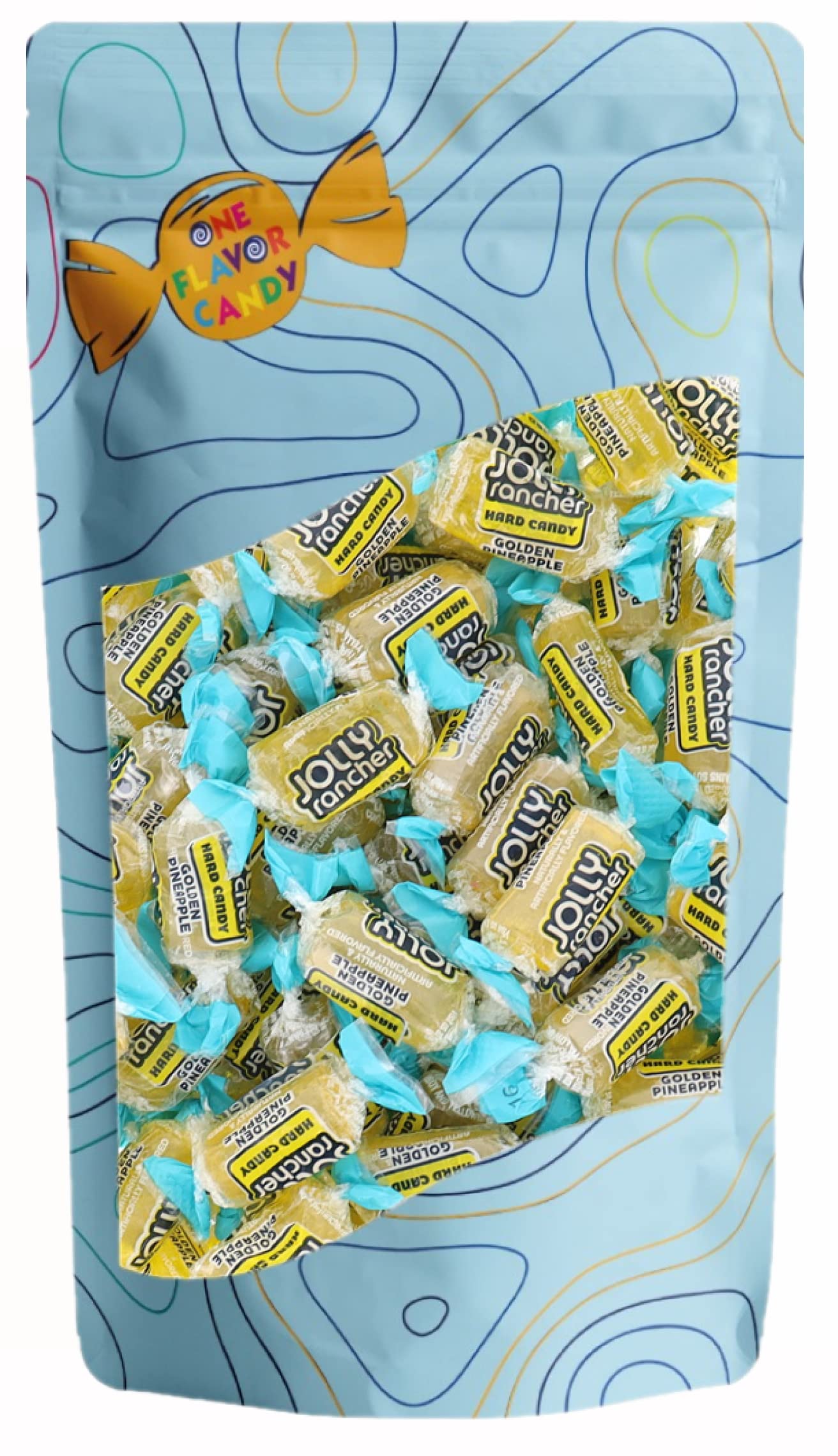 Jolly Rancher World s Best Flavored Fruit Hard Candy Bulk Candies in Sealed Bag 16oz Tasty Yummy Perfectly Delicious Time (Gold
