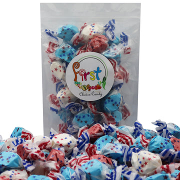 Firstchoicecandy All Flavor Saltwater Taffy (American Flag, 1 Pound (Pack Of 1))