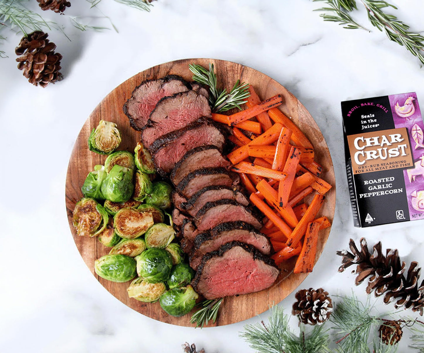 Char Crust Dry-Rub Seasoning, Popular Assortment, 4 Ounce (Pack Of 3), Roasting Set