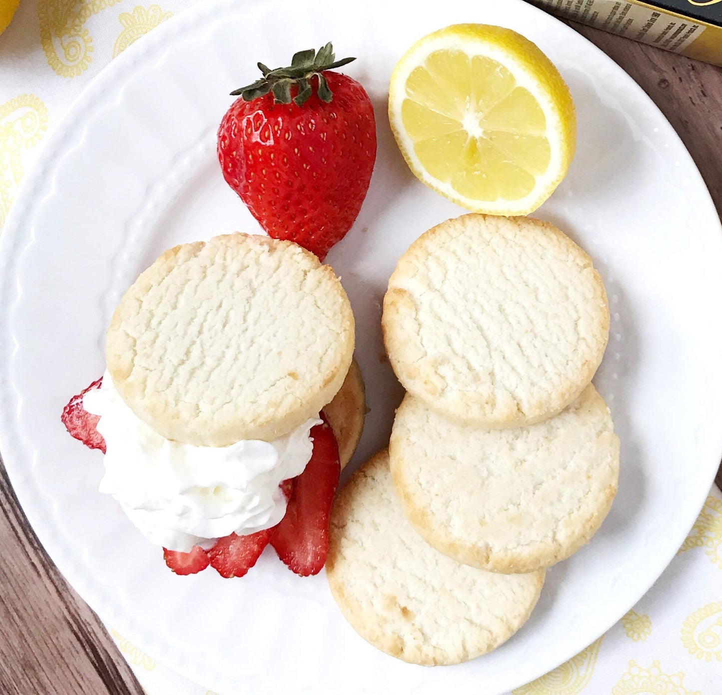 Pamela'S Products Lemon Shortbread Gluten Free Cookies,6.25 Ounce (Pack Of 6)