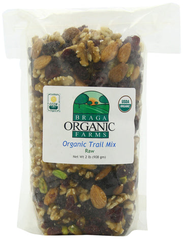 Braga Organic Farms Trail Mix - 32 Ounce (Pack of 1) - Organic Nut and Fruit Snack