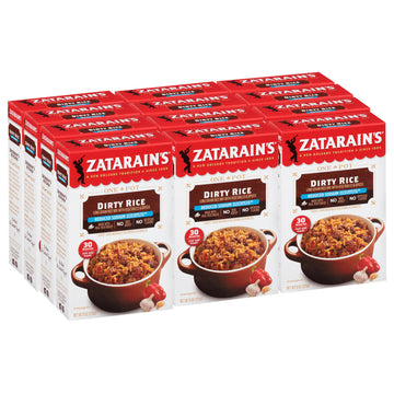 Zatarains Reduced Sodium Dirty Rice, 8 oz (Pack of 12)