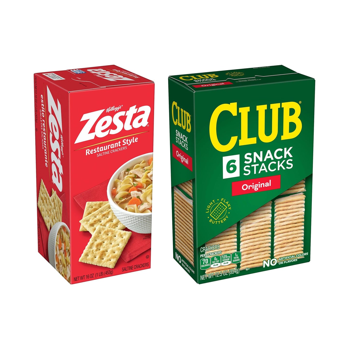 Club and Zesta Crackers, Party Snacks, Variety Pack (4 Boxes)