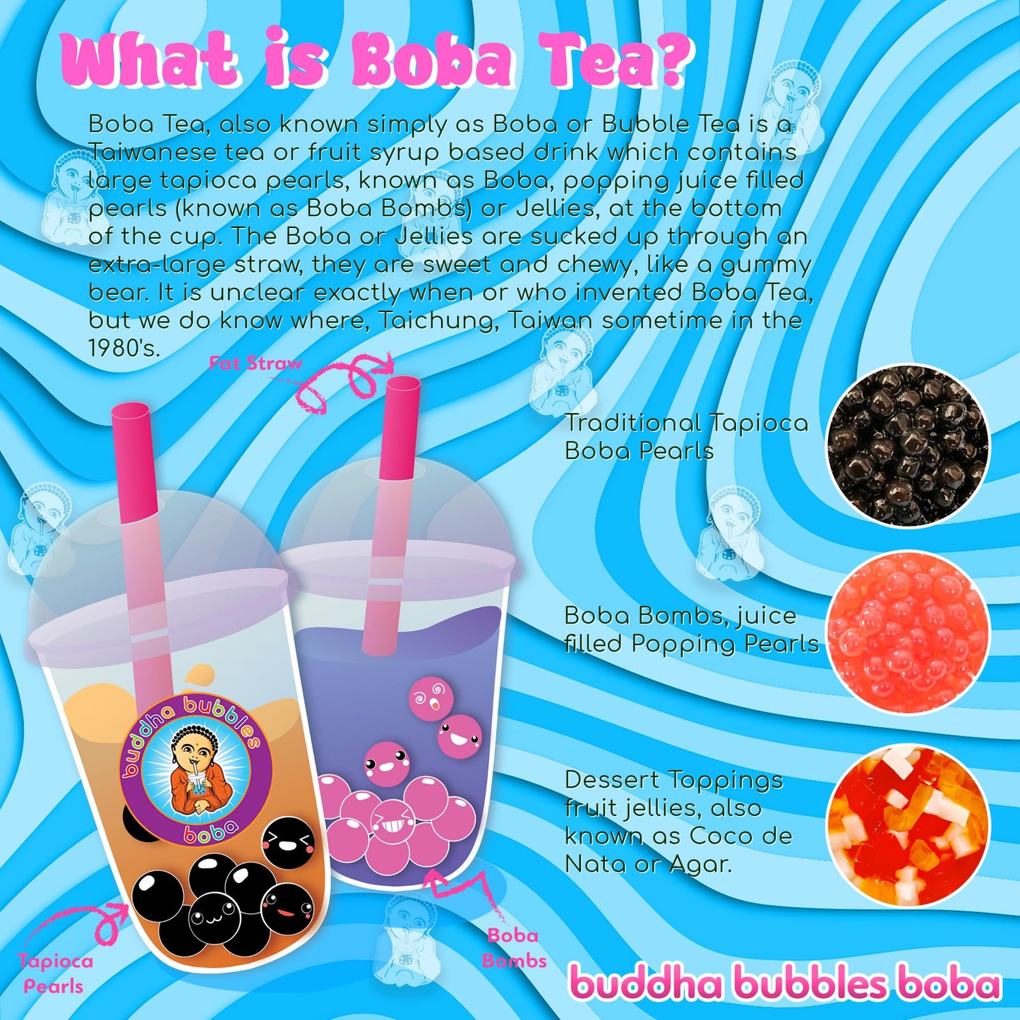 Buddha Bubbles Boba Premium Passion Fruit Boba Tea Drink Mix Powder 2.2 lbs (1000g)