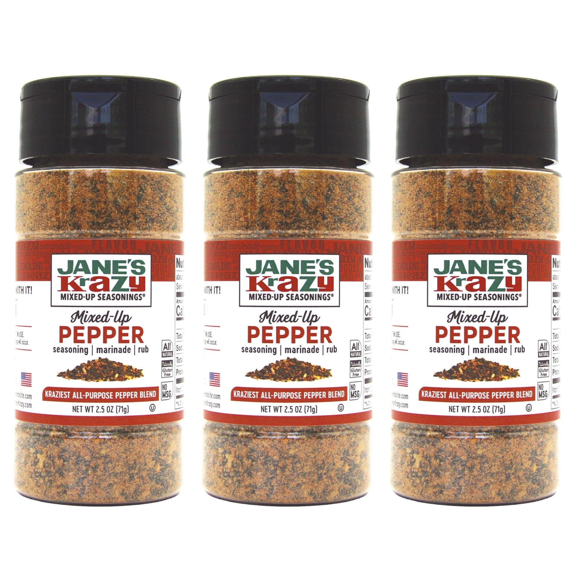 Janes Original Krazy Mixed-Up Pepper - 2.5 oz. (3-Pack)