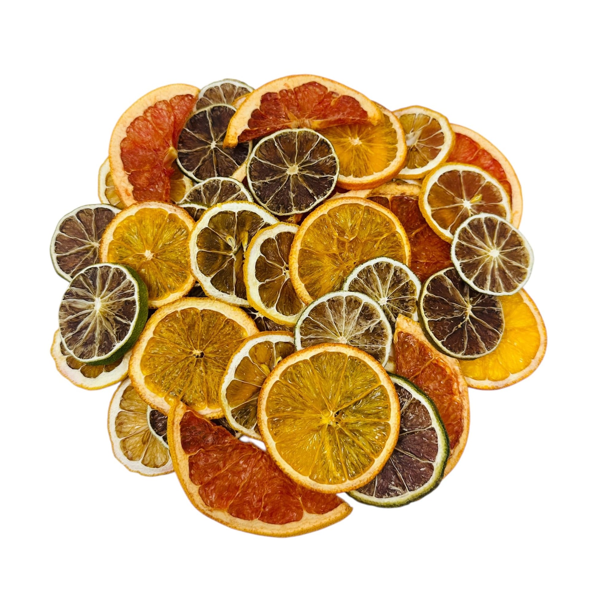Utama Dehydrated Citrus Mix - 50+ Pieces Dried Lemon, Lime, Orange, Grapefruit - Small Citrus Potpourri for Garnishing