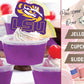 Lsu Cupcake Toppers (24 Pcs) Lousiana State University Party Supplies For Football, Birthday Gift, Graduation Party Decorations