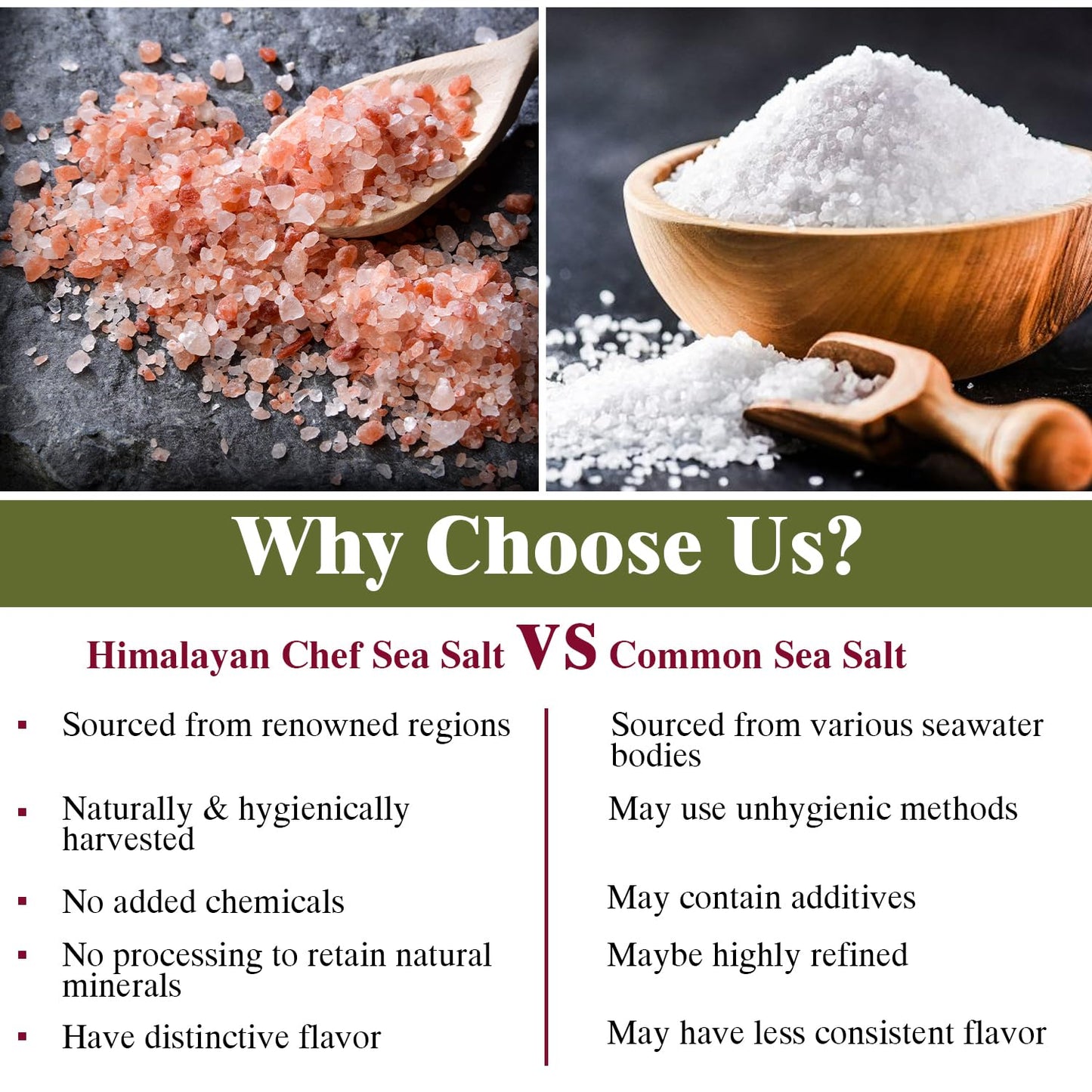 Himalayan Chef Himalayan Pink Salt Fine Grain  Plastic Jar-5 lbs