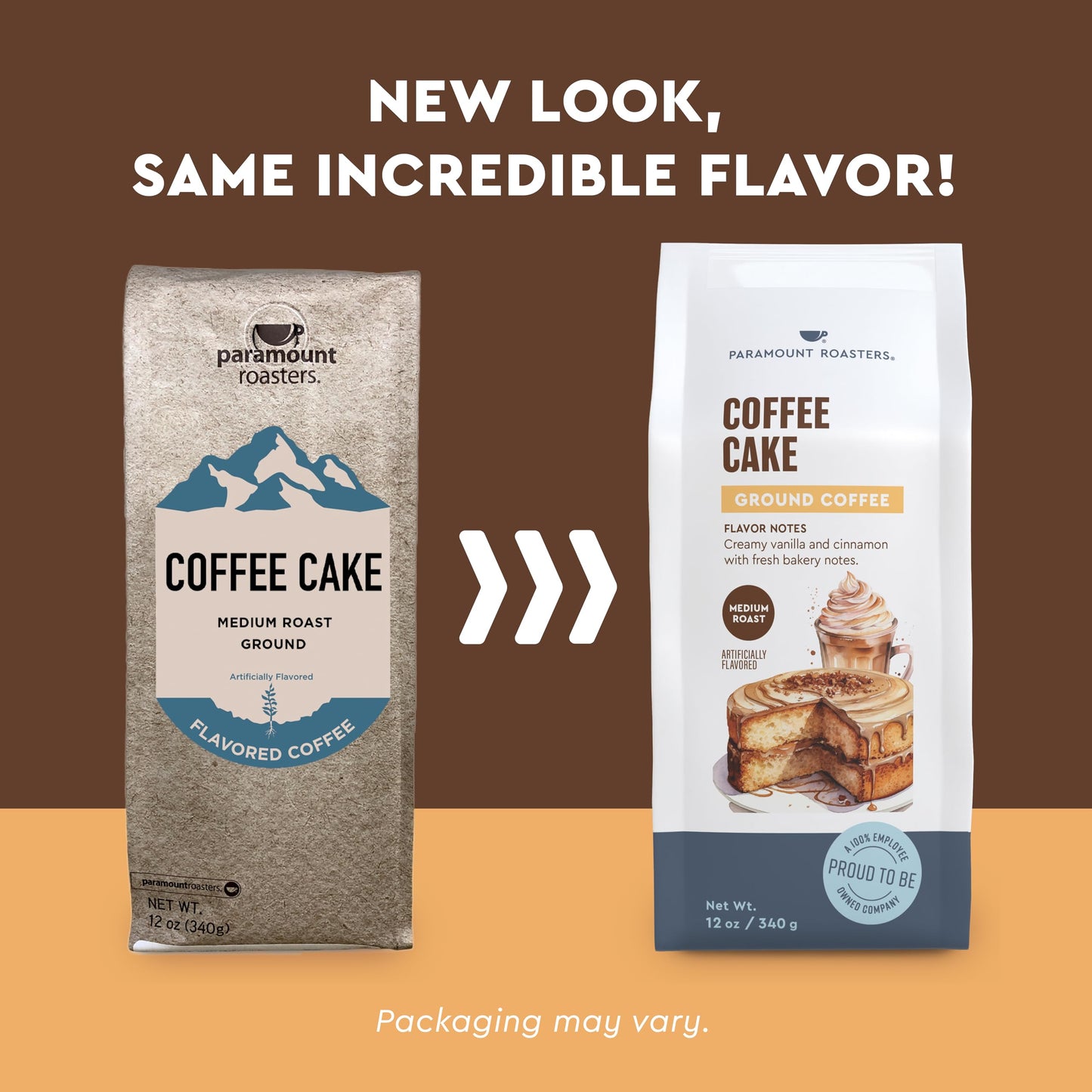 Paramount Roasters, Coffee Cake Flavored Ground Coffee, 12oz medium roast (Paramount Coffee Company)