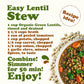 Food to Live Organic Whole Green Lentils, 2.5 Pounds - Non-GMO, Dried Raw Beans, Sproutable, Vegan, Kosher, Bulk. High in Folate
