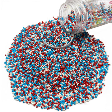 Se Si&Moos Red White And Blue Sprinkles For Cake Decorating Patriotic Sprinkles 4Th Of July Independence Day Cupcake Decorations