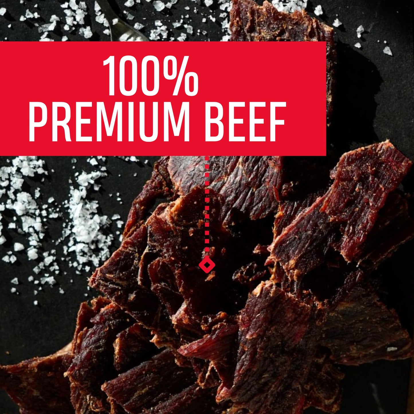 Oberto Classics Thin Style Beef Jerky  Spicy Flavor  No Artificial Ingredients  High Protein  Gluten Free  Wood Smoked  enhanced Steak Beef Jerky High Protein Snacks  2.2 Ounce (Pack of 8)