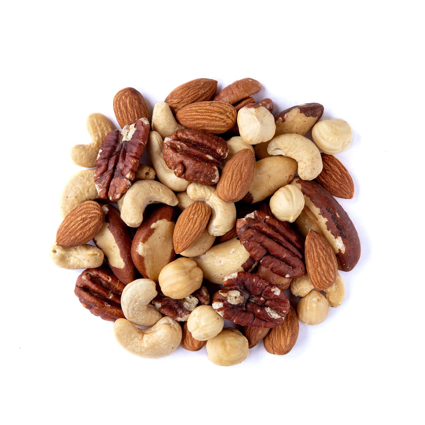 Food To Live Deluxe Unsalted Nuts Mix, 2 Pounds - A Blend Of Dry Roasted Pecans, Cashews, Hazelnuts, Almonds, Brazil Nuts. Oven