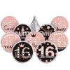 504 Pieces 16 Birthday Favors Stickers Sweet Mini Kisses Candy Stickers Chocolate Drop Labels 16 Round Candy Sticker Favors For