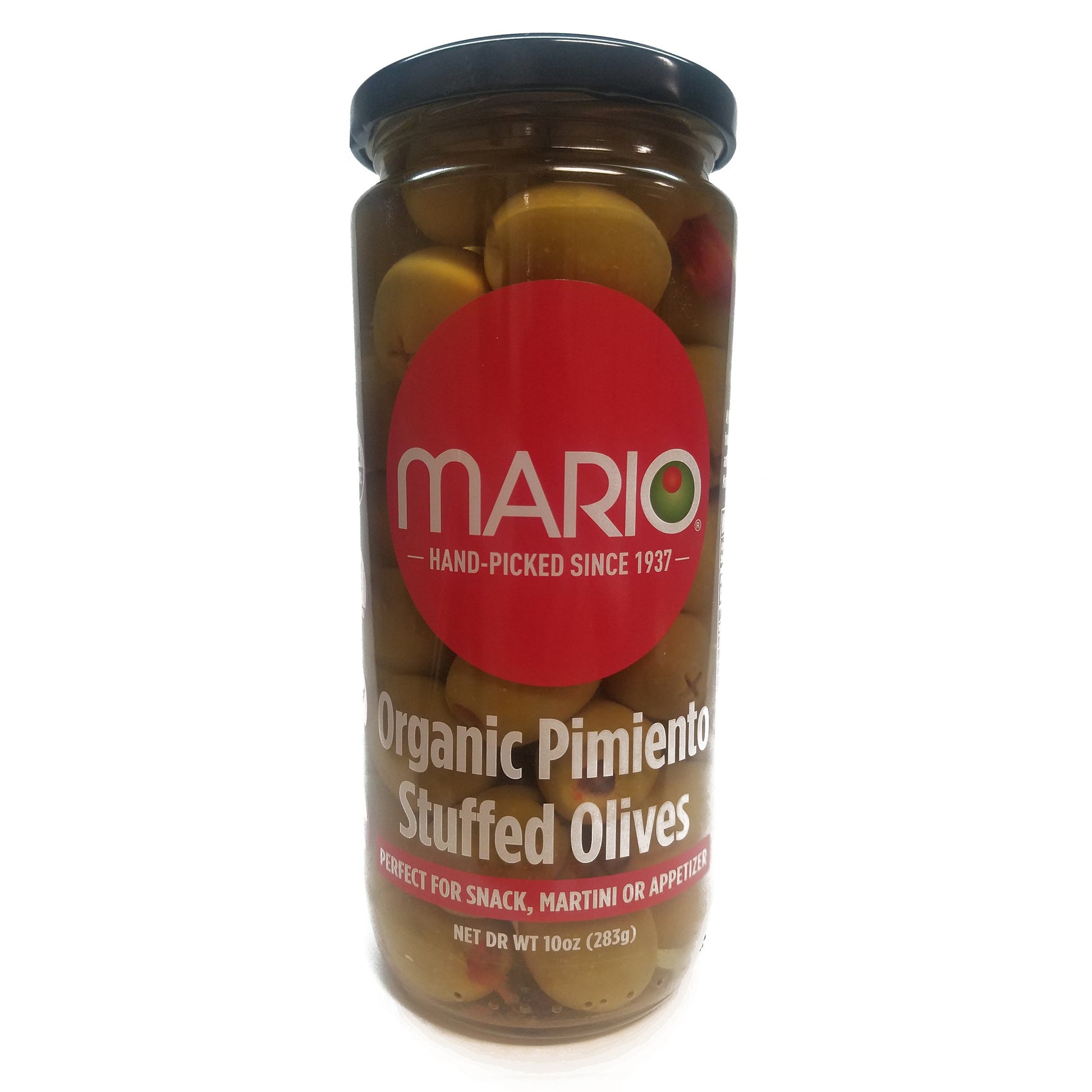 Mario Camacho Stuffed Olives with Bleu Organic Cheese, 10 Fl Oz, Organic with Stuffed Pimiento