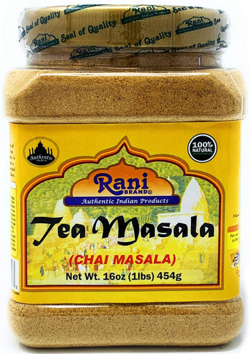 Rani Tea (Chai) Masala Indian Spice Blend 16Oz (1Lb) 454G Bulk Pet Jar ~ All Natural | Vegan | Gluten Friendly | Salt & Sugar Fr
