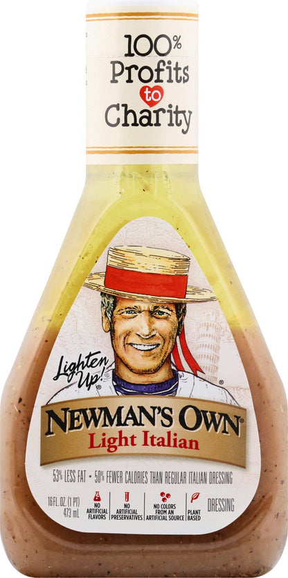 Newmans Own Light Italian Salad Dressing, 16 oz
