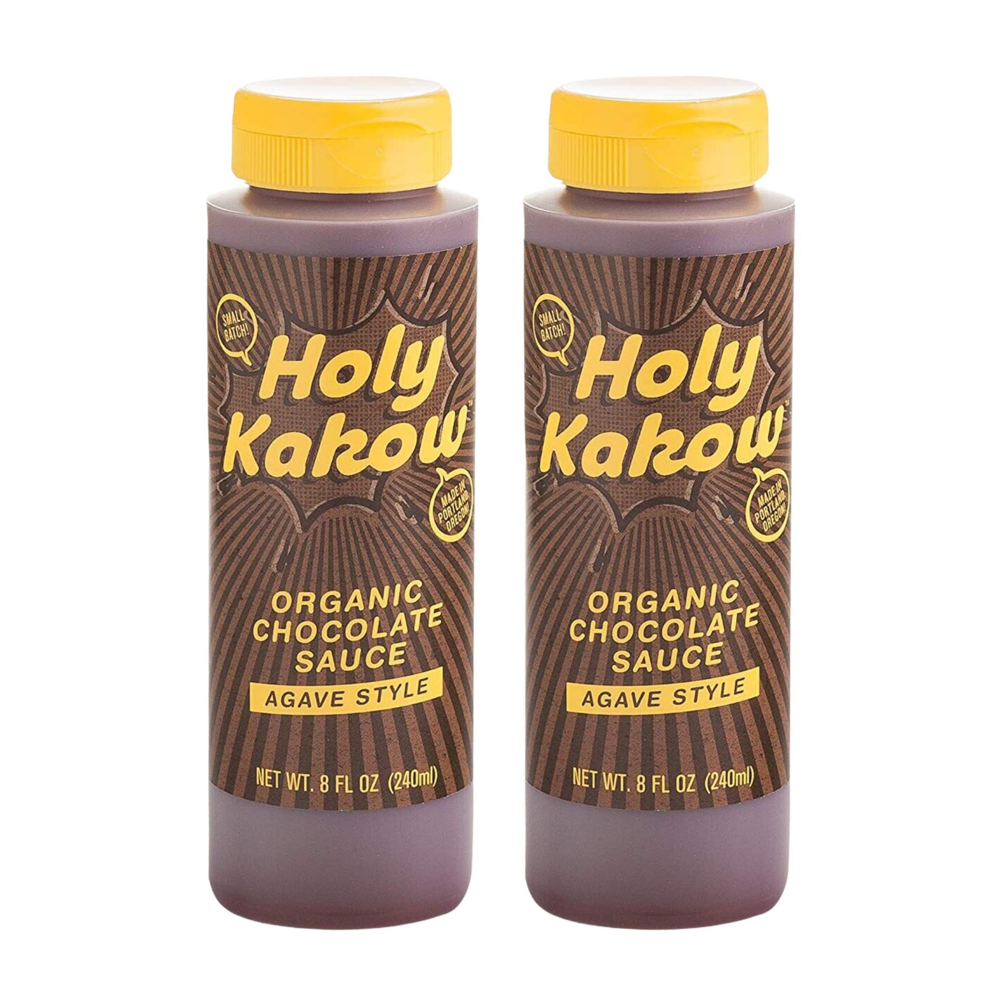 Holy Kakow Organic Chocolate Sauce - Chocolate Syrup, Organic, Sugar Free, Sweetened with Agave, Real Food Ingredients, Specific