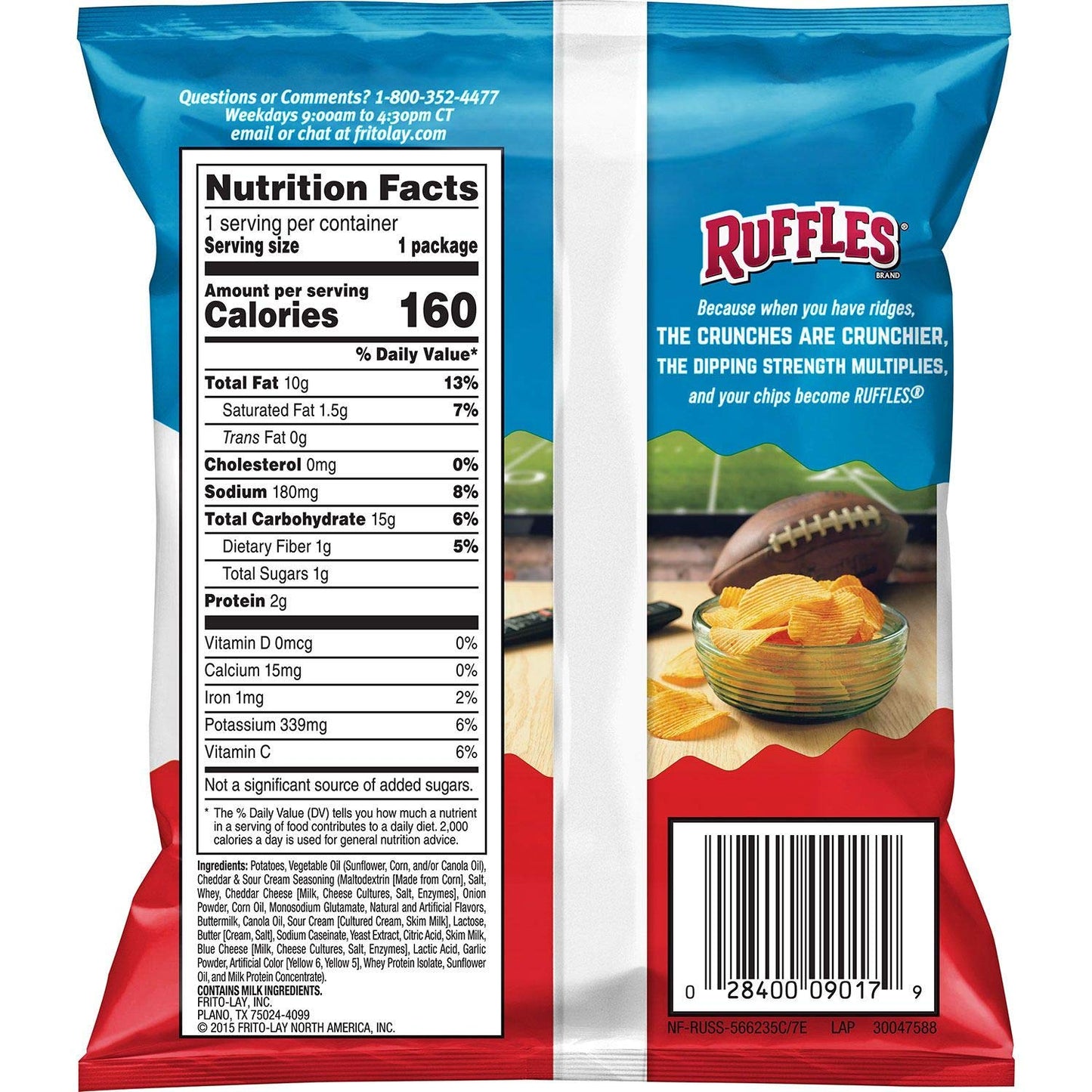 Ruffles Cheddar & Sour Cream - 50/1 Oz.