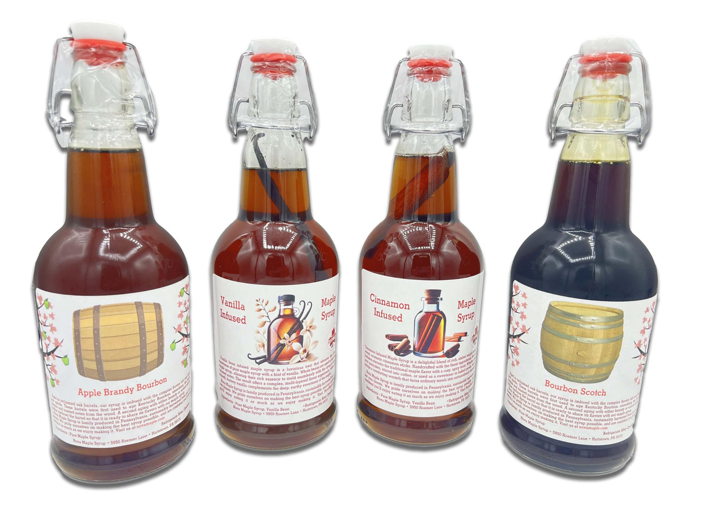 Nova Maple Syrup Cinnamon Infused Maple Syrup - 16 Fl Oz (Pint)