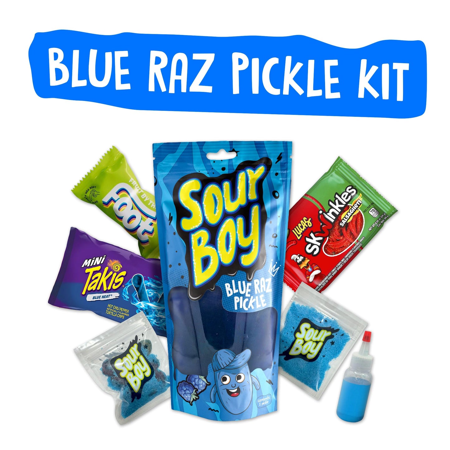 Sourboy Blue Raspberry Pickle Kit