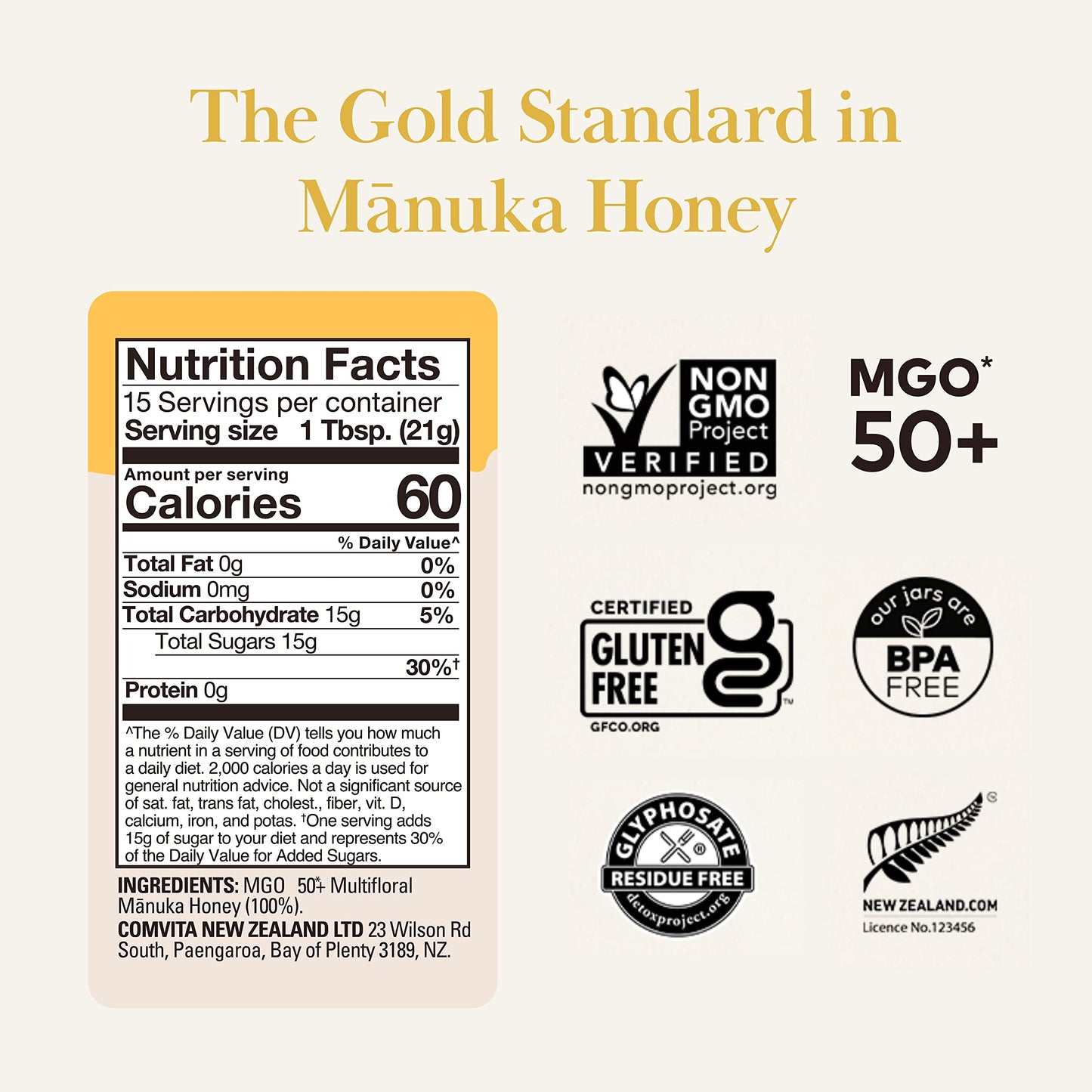 Comvita Kids Yummy Manuka Honey No-Mess Squeeze Bottle (Mgo 50+) | New Zealand'S #1 Premium, Wild, Authentic Manuka Brand | Mult