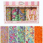 Confect Easter Sprinkles Edible | Assorted pack of 5 Pink, Yellow, Red, Silver and Green Vermicelli and Easter Bunny I Cookies, 