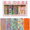 Confect Easter Sprinkles Edible | Assorted pack of 5 Pink, Yellow, Red, Silver and Green Vermicelli and Easter Bunny I Cookies, 