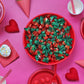 Dooboe Strawberry Hard Candy - 6 Pounds, Individually Wrapped, Fruit Flavored, Valentine's Bulk Candy, Red Strawberry Bon Bons