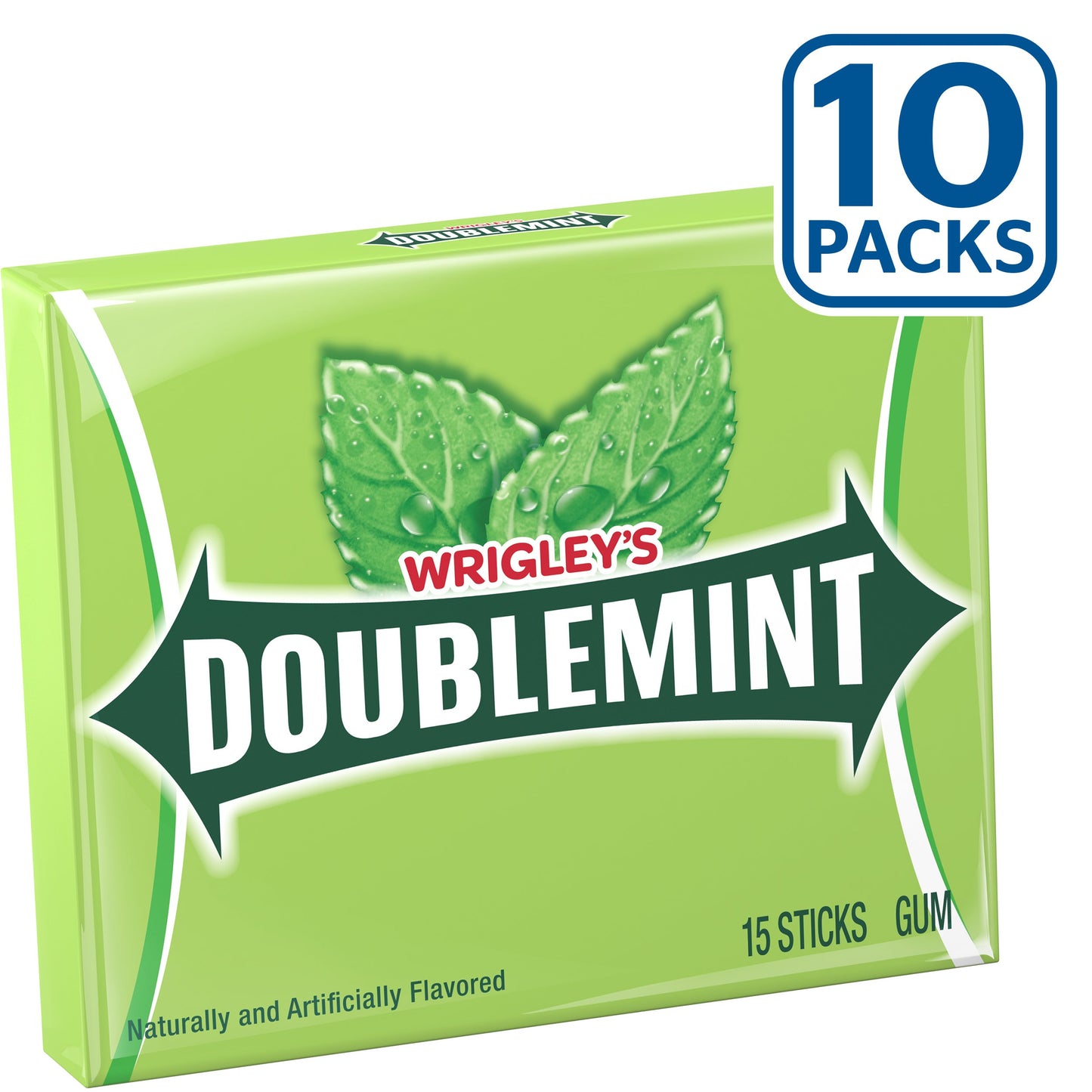 Doublemint Wrigley'S Doublemint Mint Gum Chewing Gum Bulk Pack, 15 Stick (Pack Of 10)