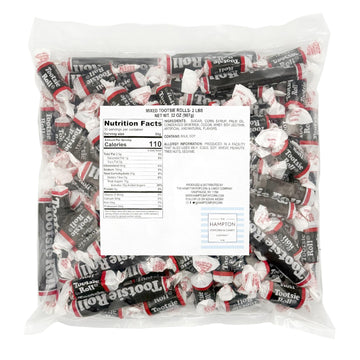 Tootsiemidgees & Large Mix, 2Lb Bulk Bag, Mini & Large Chocolate Bars, Individually Wrapped Bulk Candy, The Hampton Popcorn & Ca