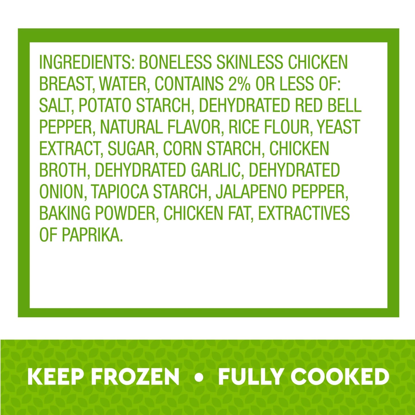 Just Bare Oven Roasted Spicy Chicken Breast Bites | Fully Cooked | 20 G Protein | Frozen | 1.20 LB