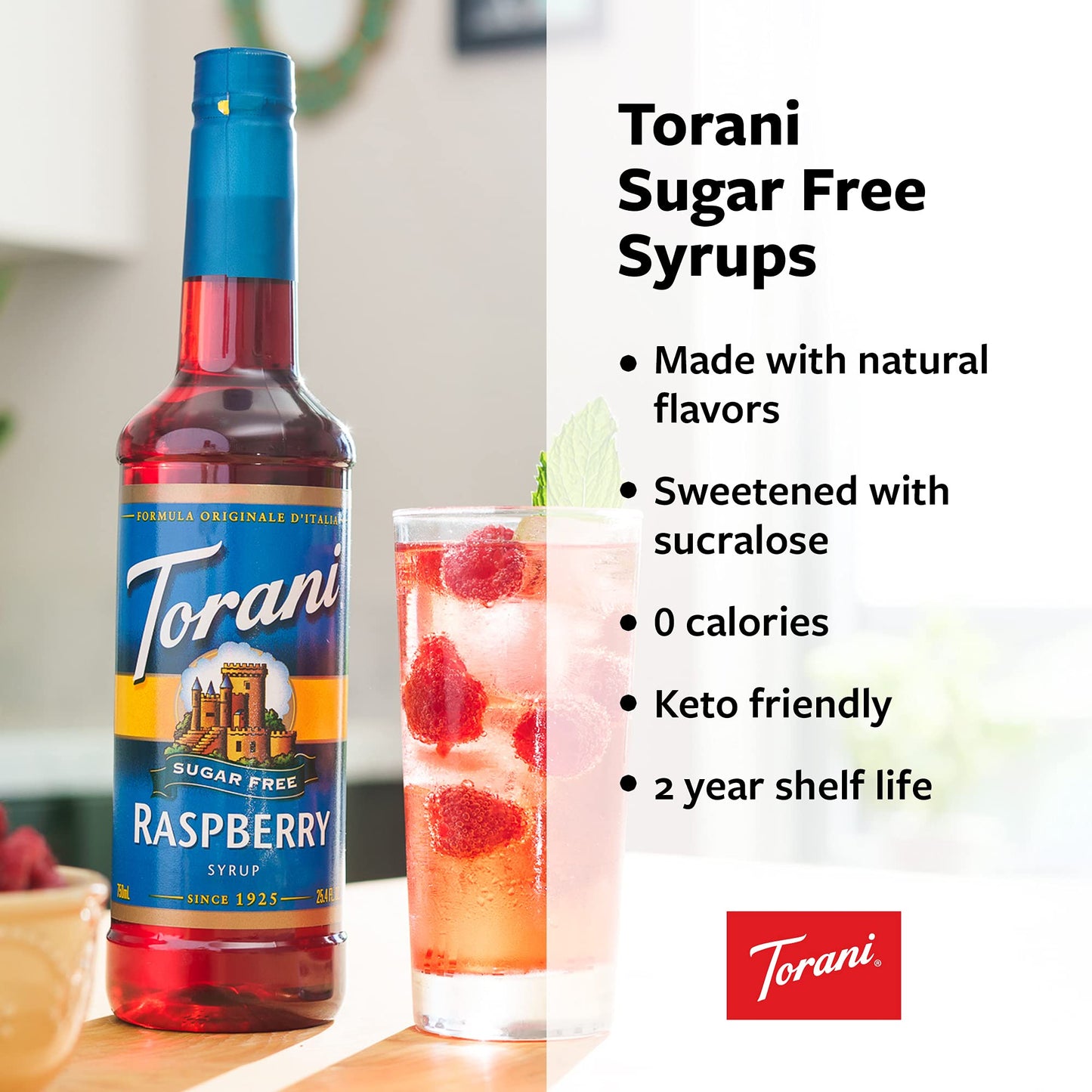 Torani Sugar Free Syrup, Salted Caramel, 12.7 Ounce