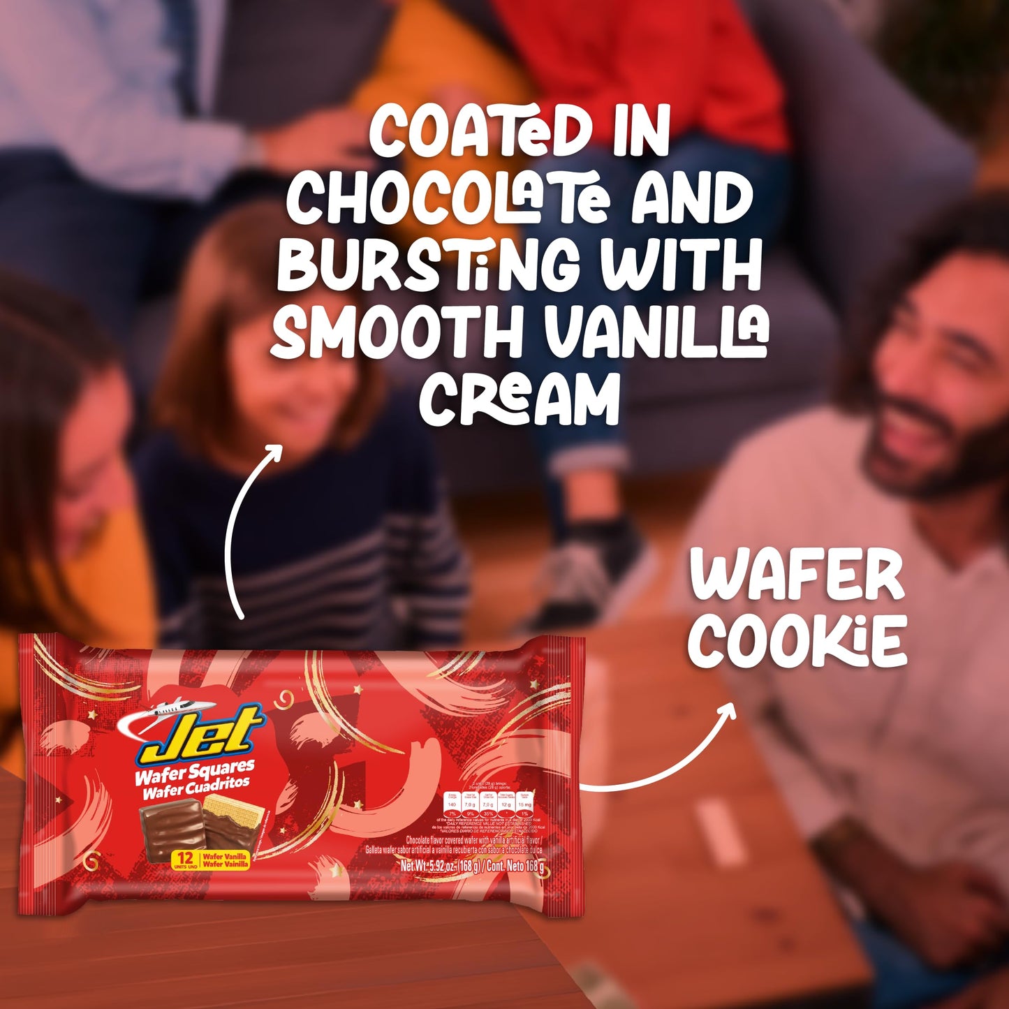 Jet, Chocolate-Covered Vanilla Wafers, 5.92 Oz