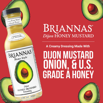 Briannas - Home Style Dijon Honey Mustard Dressing - Fine Salad Dressing Made With Premium Ingredients - Gluten Free & Kosher Dr