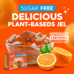 Simply Delish Plant Based Natural Orange Jel Dessert - 6 Pack - Zero Sugar, 0g Net Carbs, Gluten Free, Vegan, Diabetic & Allerge