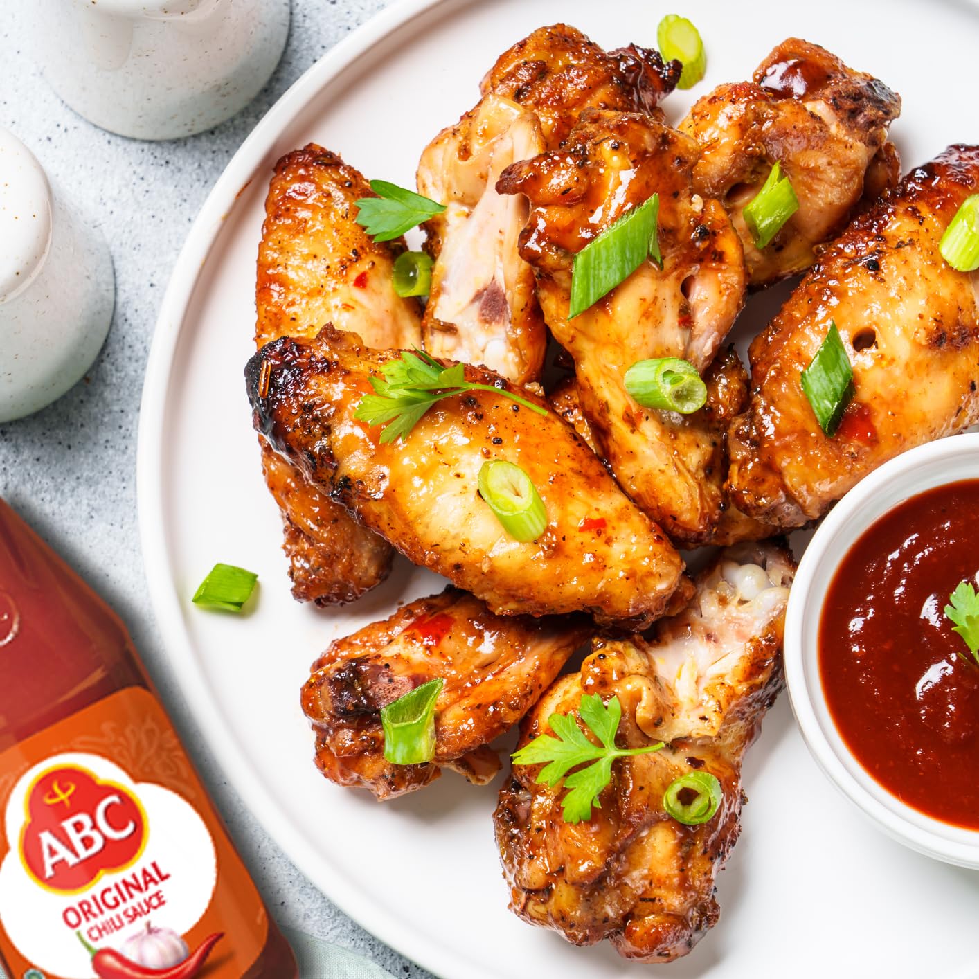 Abc Original Chili Sauce, 11.3 Oz, Spicy Sriracha Style Sambal, No Msg, Umami Flavor, Indonesian Bbq Dip Made With Chili & Garli
