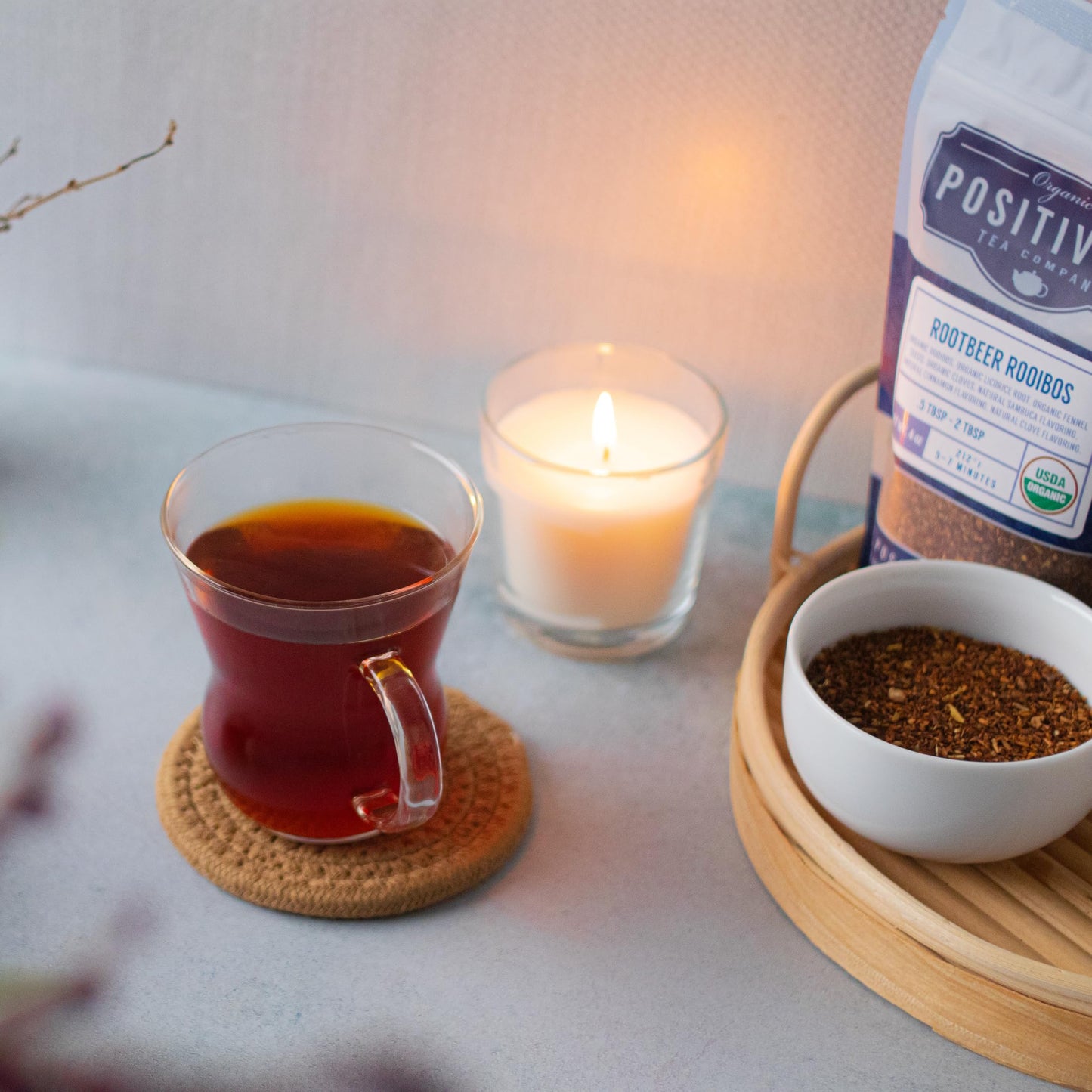 Organic Positively Tea Company Rooibos Tea, Loose Leaf, Root malt-inspired Flavor, 16 Ounce