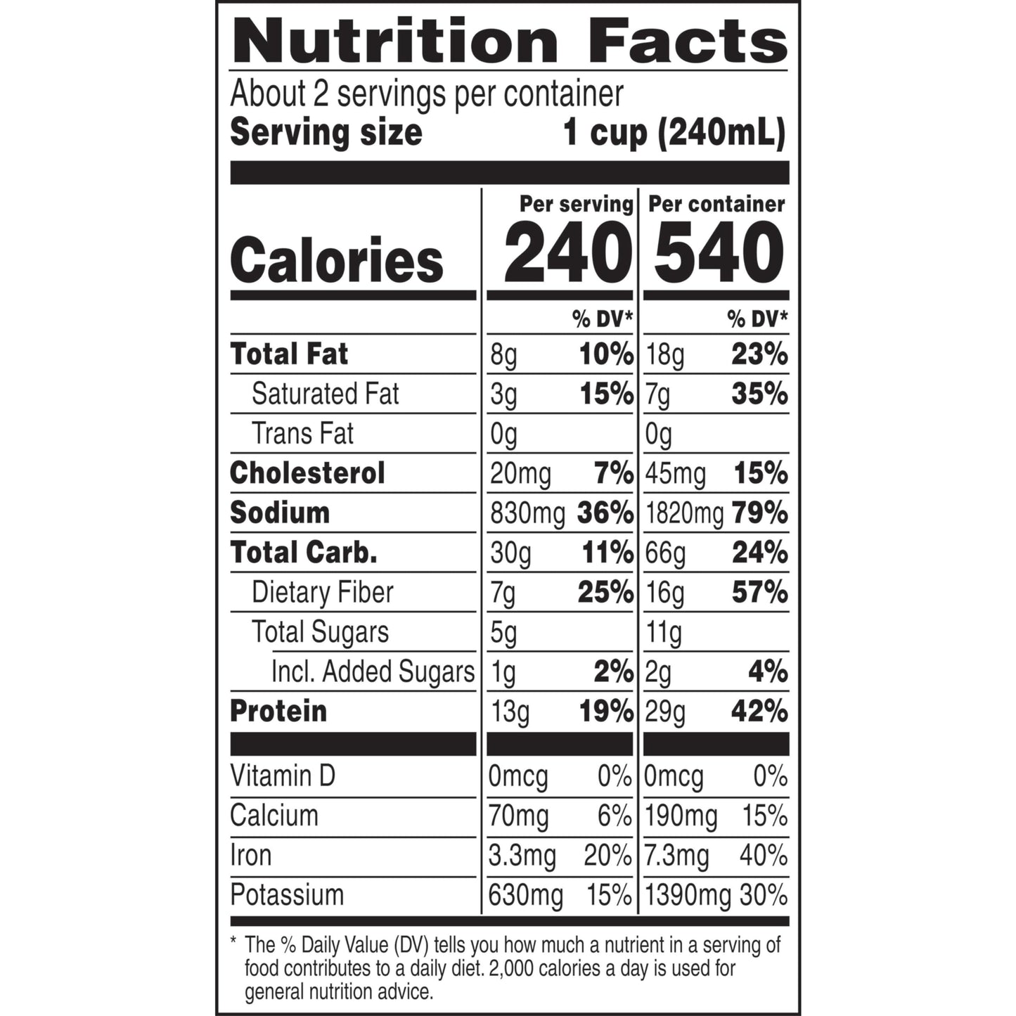 Campbell's Chunky Chili, Hot & Spicy Beef & Bean, 19 oz Can (Case of 12)