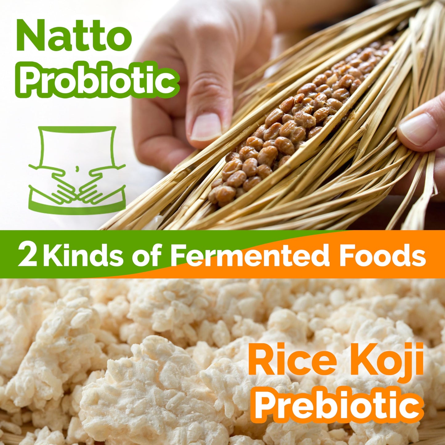 Kyoto Yamasan Uji Japanese Natto And Koji Mix, 2 Fermented Foods In 1, Rich Umami And Healthy, Superfood, Versatile Condiment Fo