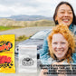 Tire Tracks Strawberry Bites, 2 Pack - 5 Oz Each | Delicious Strawberry Flavored Candy | Imported Chewy Treats - Comes With Rus