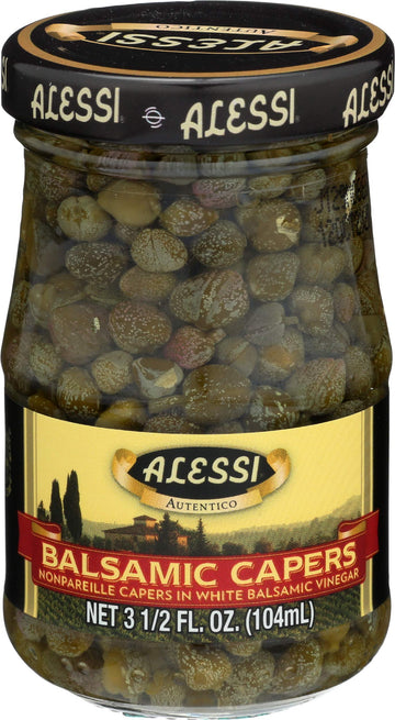 Alessi Capers in Balsamic Vinegar, 3.5 oz, Model 071072012482