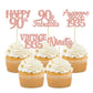 Gyufise 30Pcs Rose Gold Vintage 1935 Cupcake Toppers 90Th Birthday Cupcake Toppers Awesome Since 1935 Hello 90 Cake Topper Seven